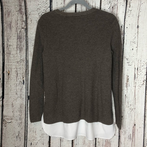 Simply Vera Vera Wang Mixed Media Sweater Medium - Picture 3 of 15